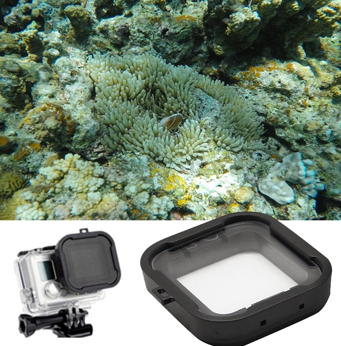 Custodia per immersione a scatto cubo Obiettivo Filtro stella a 6 linee per GoPro HERO4 /3+, For GoPro HERO4 /3+ Star Filter