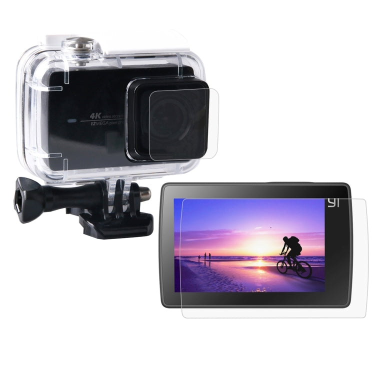 Proteggi schermo LCD ultra trasparente + pellicola protettiva per obiettivo in vetro per fotocamera Xiaomi Xiaoyi II 4K