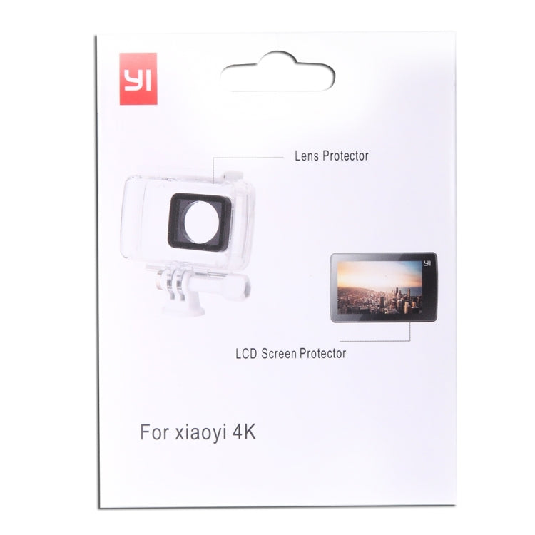 Proteggi schermo LCD ultra trasparente + pellicola protettiva per obiettivo in vetro per fotocamera Xiaomi Xiaoyi II 4K