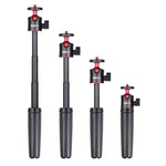 RUIGPRO Supporto treppiede pieghevole multifunzionale Selfie Monopiede Stick con testa a sfera per GoPro Hero11 Black / HERO10 Black / HERO9 Black /HERO8 / HERO7 /6 /5 /5 Session /4 Session /4 /3+ /3 /2 /1, Insta360ONE R, DJI Osmo Action e altre action...