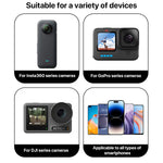 Estensore per braccio di estensione in alluminio per GoPro Hero11 Black / HERO10 Black / HERO9 Black /HERO8 / HERO7 /6 /5 /5 Session /4 Session /4 /3+ /3 /2 /1, Insta360 ONE R, DJI Osmo Action e altroTelecamere d'azione