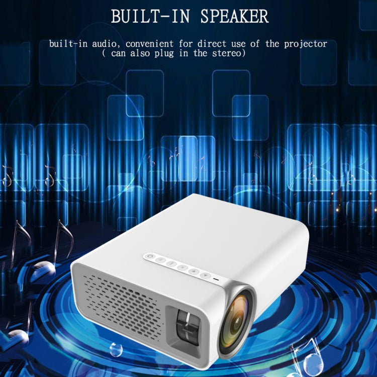 YG520 1800 Lumens HD LCD Projector, Built-in Speaker, Can Read U Disk, Mobile Hard Disk, SD Card, AV Connection DVD, Set Top Box., Standard Version