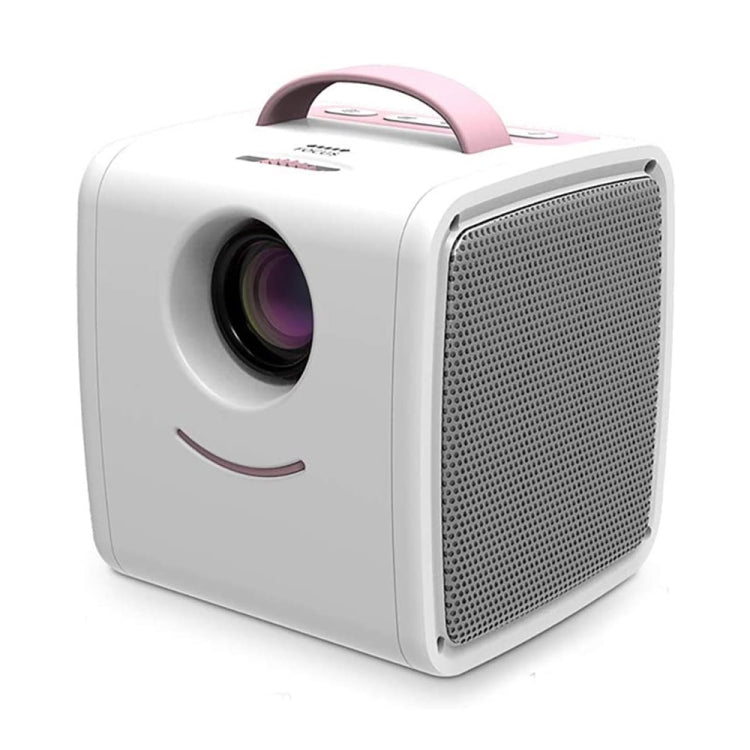 W-S1 10W Kids Projector, 30 Lumens 1080P HD LCD Technology, Support AV/USB/Mini SD Card/HDMI/Audio