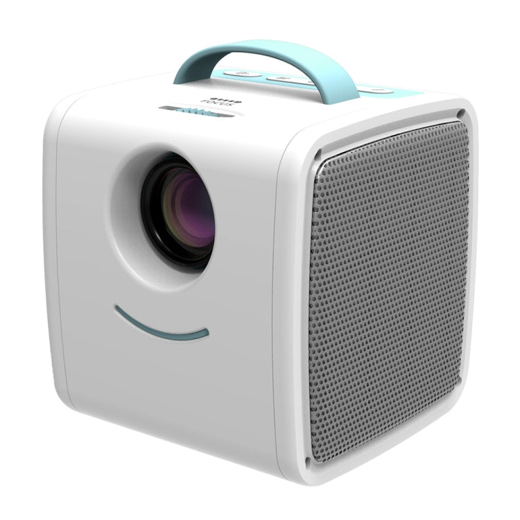 W-S1 10W Kids Projector, 30 Lumens 1080P HD LCD Technology, Support AV/USB/Mini SD Card/HDMI/Audio