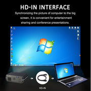 Proiettore intelligente HD DH-A10 da 5,8 pollici, 4200 lumen, 1280 x 800P, con telecomando, sistema operativo Android 6.0, supporto WiFi, Bluetooth, HDMIx2, USBx2, VGA, AV IN/RCA, RJ45, LAN