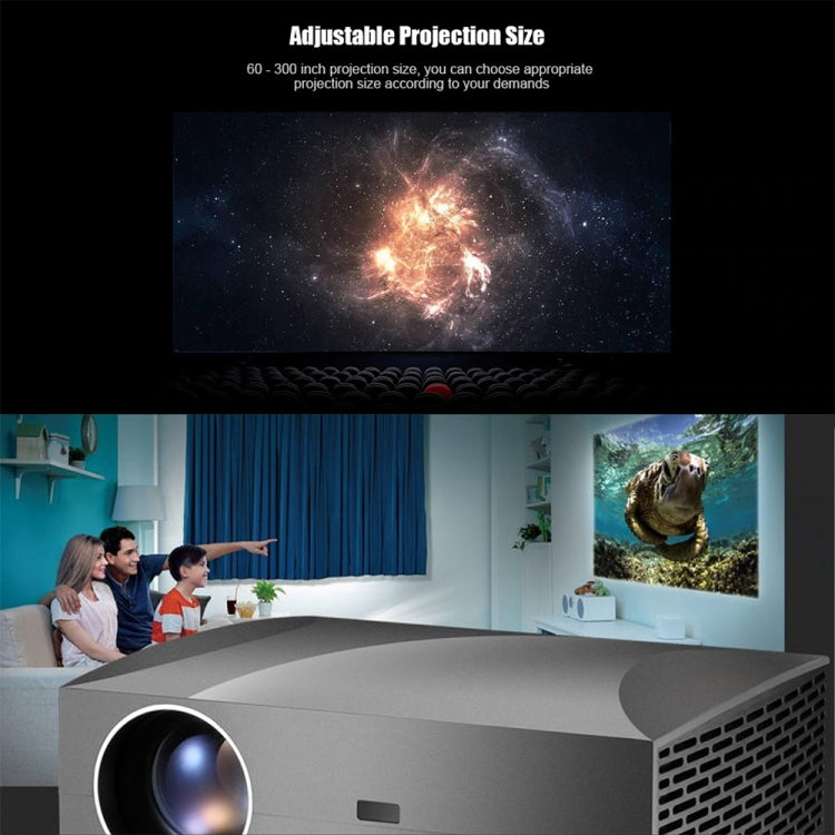 Vivibright F30 5.8 inch LCD Screen 4200 Lumens 1920 x 1080P Full HD Smart Projector with Remote Control, Support Audio Out/SPDIF/AV/USB/HDMI Input, F30 Black