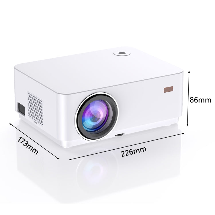 TB612 Smart Projector with LED+LCD Technology 2200 ANSI Lumens, Resolution 800x400, Support AV/HDMI/SD Card/USB/VGA/TV, UK Plug, Screen Mirroring System