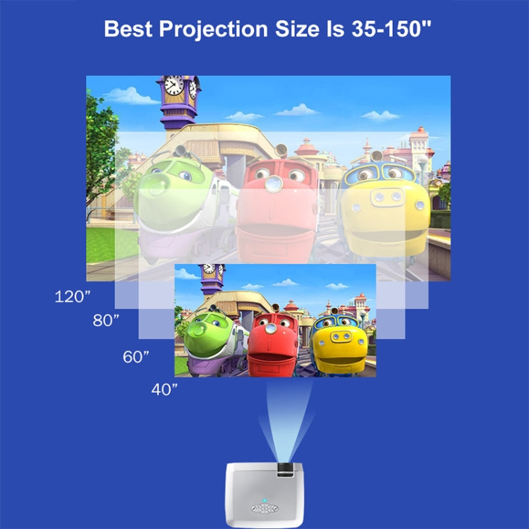 Proiettore digitale HD LED portatile 1600 lumen D40S