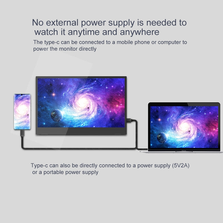Display portatile HD 14 pollici 1080P ultrasottile M8