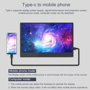 Display portatile HD ultrasottile a bordo stretto M8 da 14 pollici 1080P