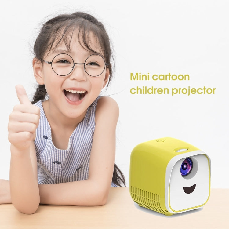 L1 Kids Projector Mini Portable LED Speaker Projector for Home AU Plug