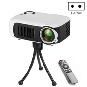 A2000 Portable Projector 800 Lumens LCD Home Theater Video Projector, Support 1080P, EU Plug, EU Plug