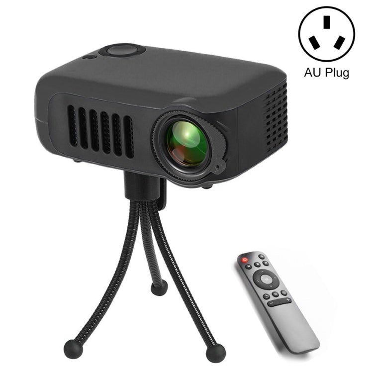 A2000 Portable Projector 800 Lumens LCD Home Theater Video Projector, Support 1080P, AU Plug, AU Plug
