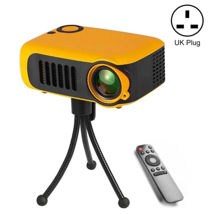 A2000 Portable Projector 800 Lumens LCD Home Theater Video Projector, Support 1080P, UK Plug, UK Plug