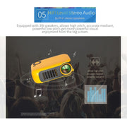 A2000 Portable Projector 800 Lumens LCD Home Theater Video Projector, Support 1080P, UK Plug, UK Plug