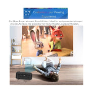 Proiettore portatile A2000 Videoproiettore Home Theater LCD da 800 lumen, supporto 1080P, presa UK, UK Plug