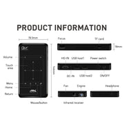 P09 Mini Portable Smart Projector 4K Ultra HD DLP with Infrared Remote Control, Amlogic S905X 4-Core A53 up to 1.5GHz Android 6.0, 1GB+8GB, Support 2.4G/5G WiFi, Bluetooth, TF Card
