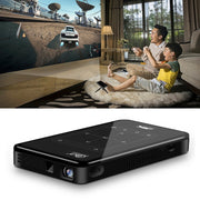 P09 Mini Portable Smart Projector 4K Ultra HD DLP with Infrared Remote Control, Amlogic S905X 4-Core A53 up to 1.5GHz Android 6.0, 1GB+8GB, Support 2.4G/5G WiFi, Bluetooth, TF Card
