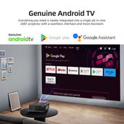 AUN U001 Proiettore digitale HD LED Home Theater portatile 4K 18000 lumen, EU Plug