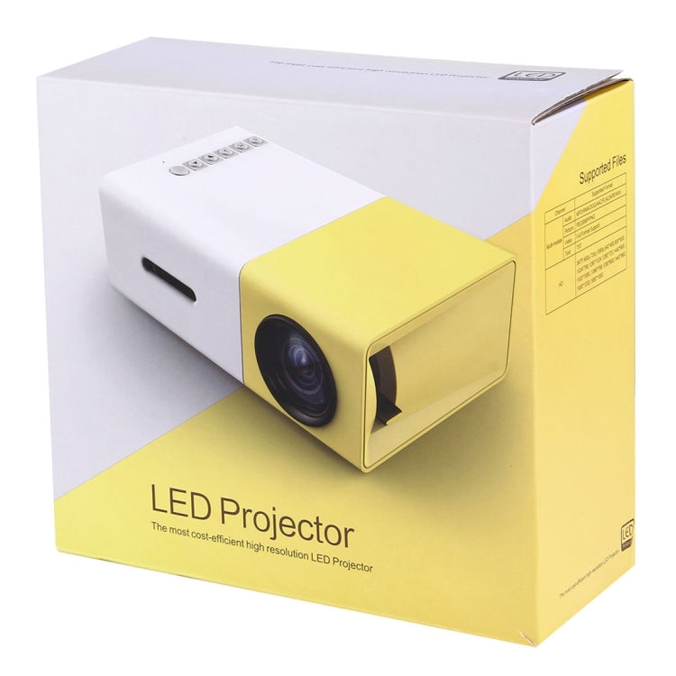 YG-300 Proiettore LED Home Theater HD 400-600 lumen