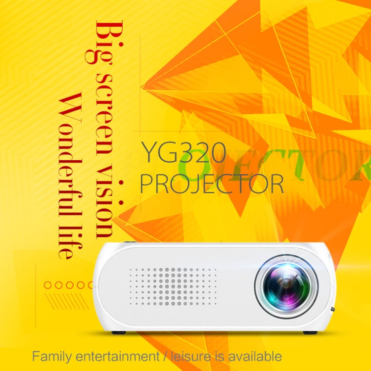 YG320 Mini LED Projector 320*240 Home Theater, Support HDMI, AV, SD and USB, YG320 Black, YG320 Silver, YG320 White