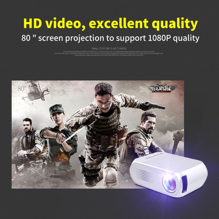 YG320 Mini LED Projector 320*240 Home Theater, Support HDMI, AV, SD and USB, YG320 Black, YG320 Silver, YG320 White