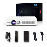 TOUMEI V6 Proiettore DLP Smart 3D Android 6.0 da 3800 lumen, 2 GB+32 GB, supporto WiFi dual band / Bluetooth / HDMI / scheda TF / RJ45