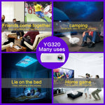 Mini proiettore LED YG320 320x240 con HDMI, AV, SD, USB