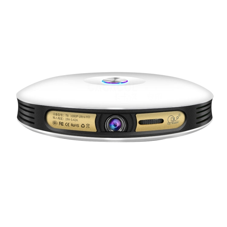 CACACOL ITC-DO8 220LM WiFi Smart 1280*800 DLP DMD LED Portable Projector with Remote Control, Android 6.1, MSD6A628 Quad Core, 2GB RAM, 16GB ROM, WiFi, BT, HDMI, Without Tripod Stand, ITC-DO8