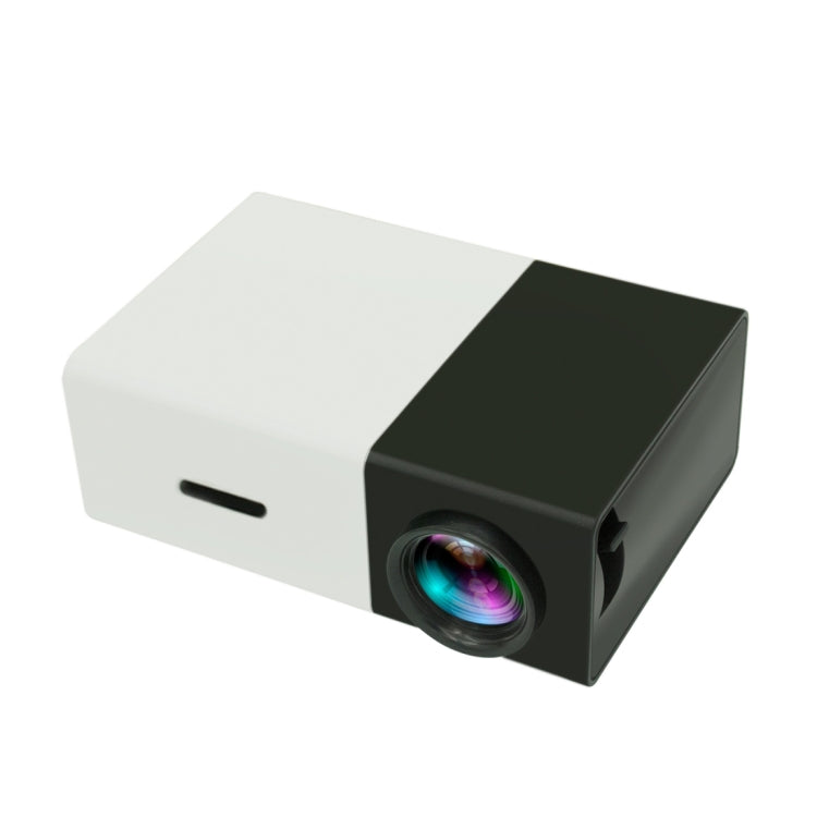 Proiettore LED mini home theater portatile YG300 400LM con telecomando, supporto interfacce HDMI, AV, SD, USB