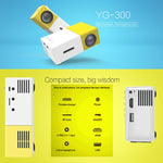 Proiettore LED portatile YG300 400LM con telecomando