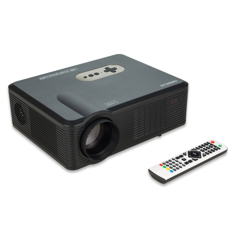 Proiettore LED Home Theater CL720 3000LM 1280x800 con telecomando, supporto HDMI, VGA, YPbPr, video, audio, TV, interfacce USB