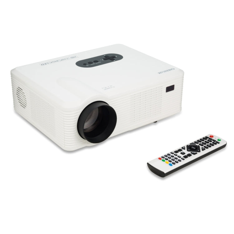 Proiettore LED Home Theater CL720 3000LM 1280x800 con telecomando, supporto HDMI, VGA, YPbPr, video, audio, TV, interfacce USB