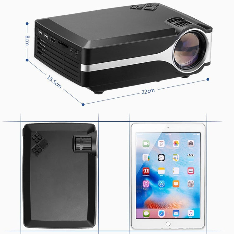 Wejoy L1 80 Lumens 4 Inch Projector with HD LCD Technology 800*480 Pixels, VGA, HDMI, L1