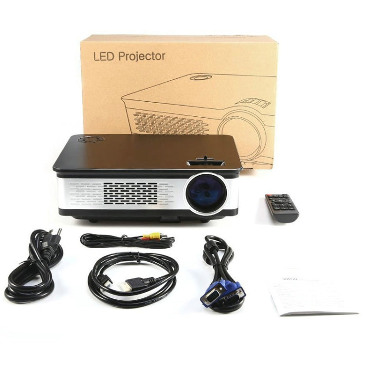 Wejoy L2 300ANSI Lumen 5.8 inch HD 1280*768 Pixel LCD Projector with Remote Control, VGA, HDMI, L2