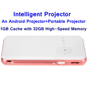 Wejoy DL-S6+ smart mini projector 1000 lumens 854x480, RK3128 CPU, 1GB+32GB, Android 4.4, Bluetooth, WiFi, HDMI, DL-S6+/Rose Gold