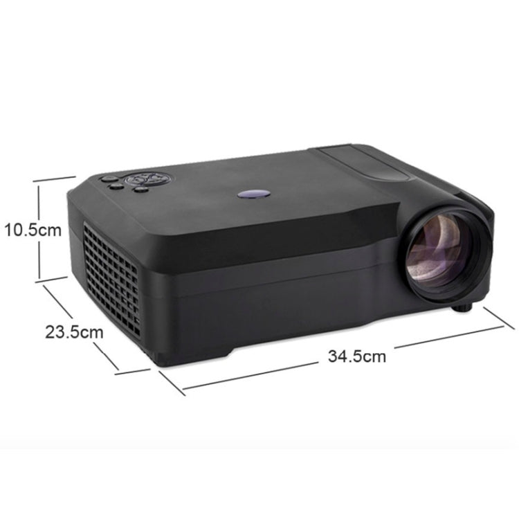 Wejoy L3 300ANSI Lumen 5.8 inch HD 1280*768 Pixel LCD Projector with Remote Control, VGA, HDMI, L3