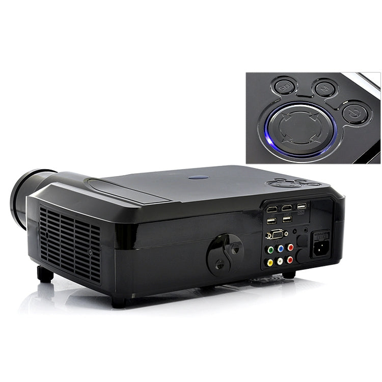 Wejoy L3 300ANSI Lumen 5.8 inch HD 1280*768 Pixel LCD Projector with Remote Control, VGA, HDMI, L3