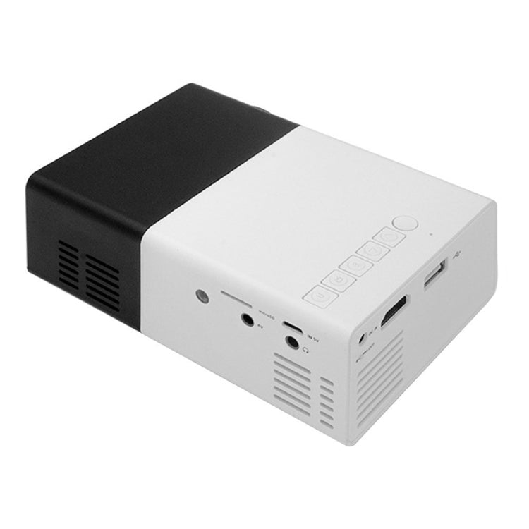 YG300 Mini Portable Home Theater LED Projector 400LM with Remote Control, Support HDMI, AV, SD, USB Interfaces, (Built-in 1300mAh Lithium Battery)