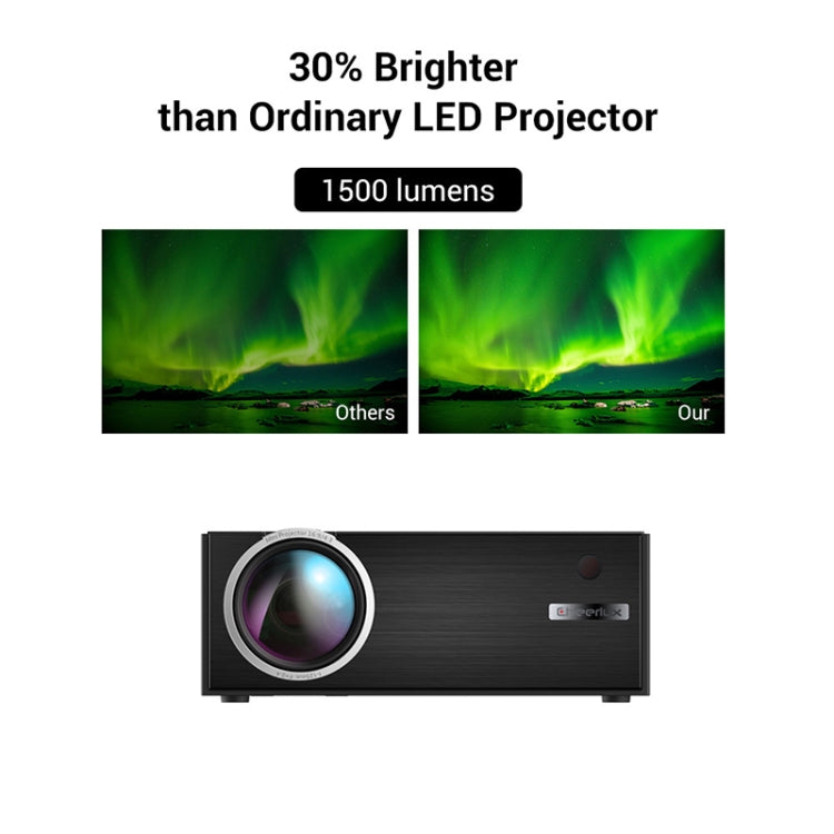 Cheerlux C7 1800 Lumens 800 x 480 720P 1080P HD WiFi Smart Projector, Support HDMI/USB/VGA/AV, C7 (WiFi)