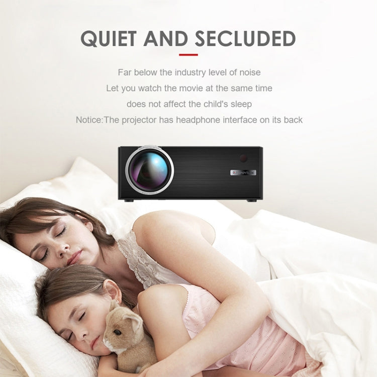 Cheerlux C7 1800 Lumens 800 x 480 720P 1080P HD WiFi Smart Projector, Support HDMI/USB/VGA/AV, C7 (WiFi)