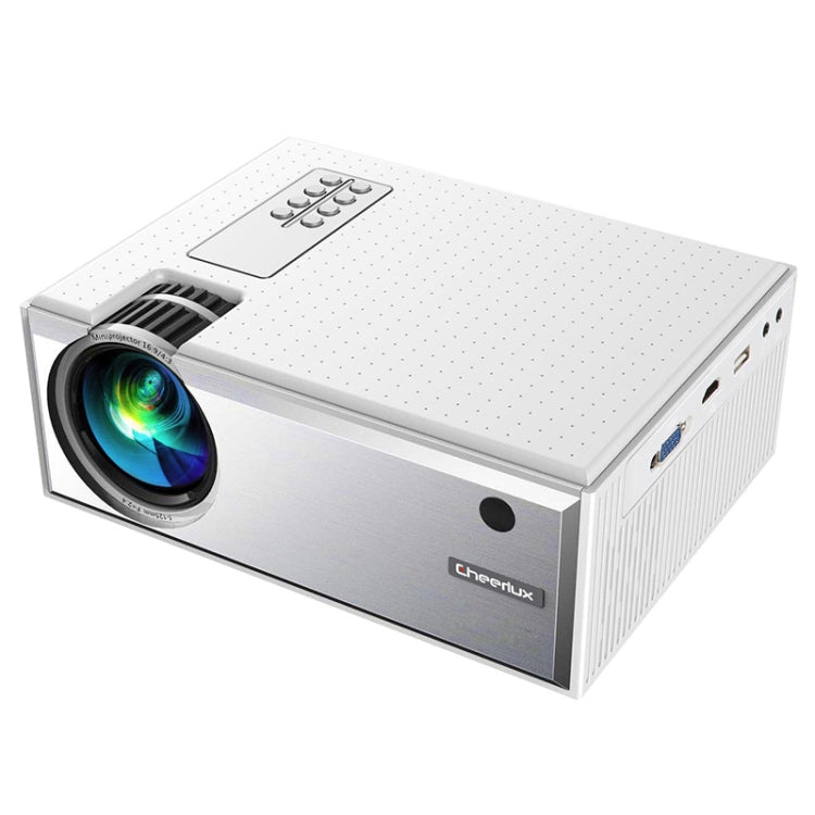 Cheerlux C8 Smart Projector 1800 Lumens 1280x800 720P 1080P HD WiFi Sync Display, Support HDMI/USB/VGA/AV, C8(WiFi), C8 WiFi