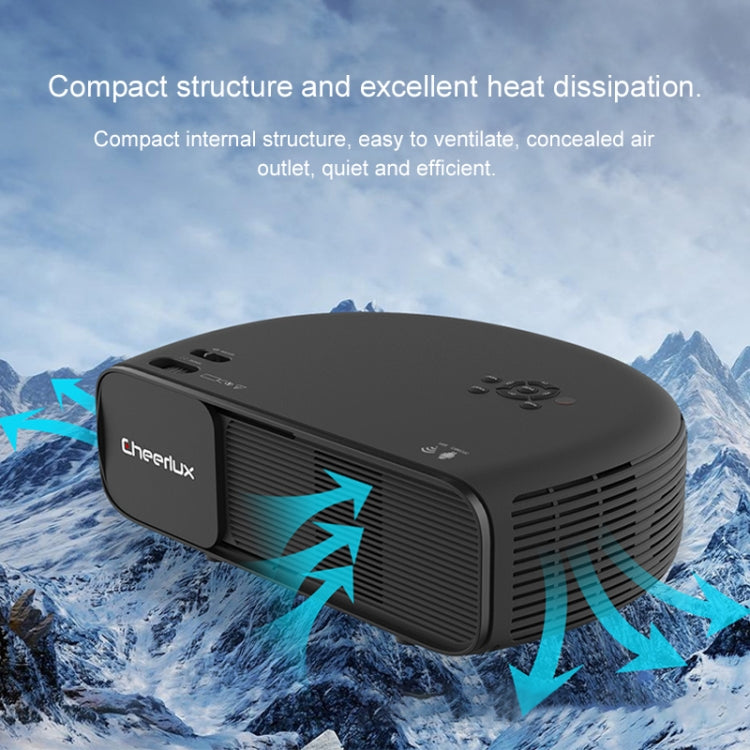 Cheerlux CL760 3600 Lumen 1280x800 720P 1080P HD Android Smart Projector, Support HDMI x 2 / USB x 2 / VGA / AV, CL760 (Android)