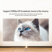 P07-D Mini Proiettore LED Bluetooth Home Theater Android da 50 lumen con telecomando, supporto Micro SD e Micro USB, WiFi e uscita audio