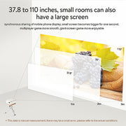 P07-D Mini Proiettore LED Bluetooth Home Theater Android da 50 lumen con telecomando, supporto Micro SD e Micro USB, WiFi e uscita audio
