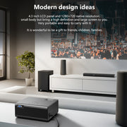 RD825 1280x720 2200LM Home Theater Mini LED Projector, Support HDMI, AV, VGA and USB, General Version