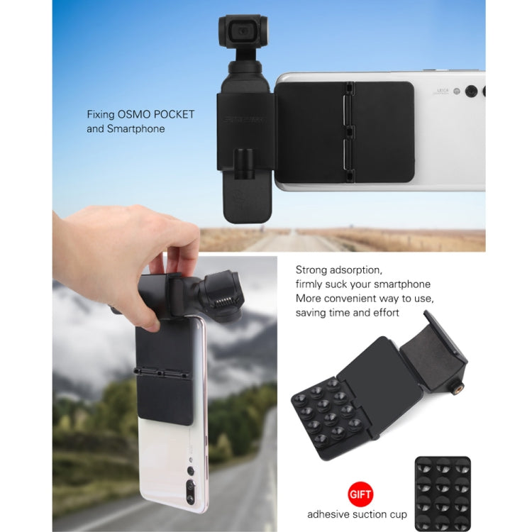 Sunnylife OP-ZJ060 Supporto a ventosa pieghevole per DJI OSMO Pocket, OP-ZJ060