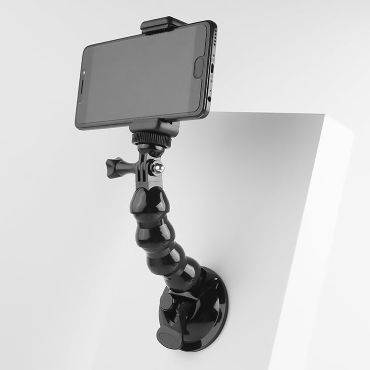 Supporto con morsetto flessibile a ventosa per GoPro Hero11 Black / HERO10 Black /9 Black / HERO8 Black /7 /6 /5 /5 Session /4 Session /4 /3+ /3 /2 /1, DJI Osmo Action, Xiaoyi e altriTelecamere d'azione, Jaws Flex Clamp