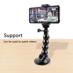 Supporto con morsetto flessibile a ventosa per GoPro Hero11 Black / HERO10 Black /9 Black / HERO8 Black /7 /6 /5 /5 Session /4 Session /4 /3+ /3 /2 /1, DJI Osmo Action, Xiaoyi e altriTelecamere d'azione, Jaws Flex Clamp