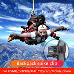 RUIGPRO Zaino con rotazione a 360 gradi Rec-Mounts Supporto con morsetto a clip con vite per GoPro HERO9 Black / HERO8 Black /7 /6 /5 /5 Session /4 Session /4 /3+ /3 /2 /1, DJI Osmo Action, Xiaoyi eAltre action camera, 360 Degree Rotation Clip